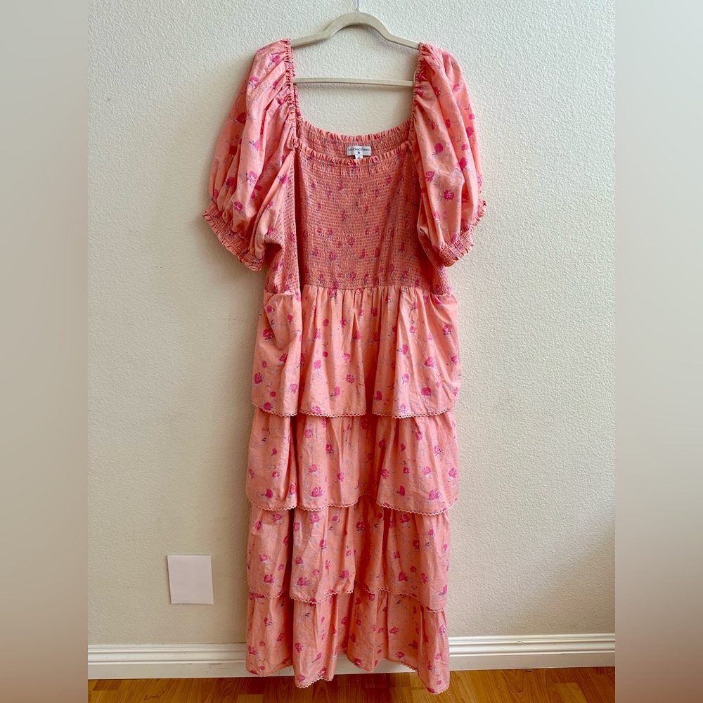 LoveShackFancy x Target Pink Floral Maxi Dress